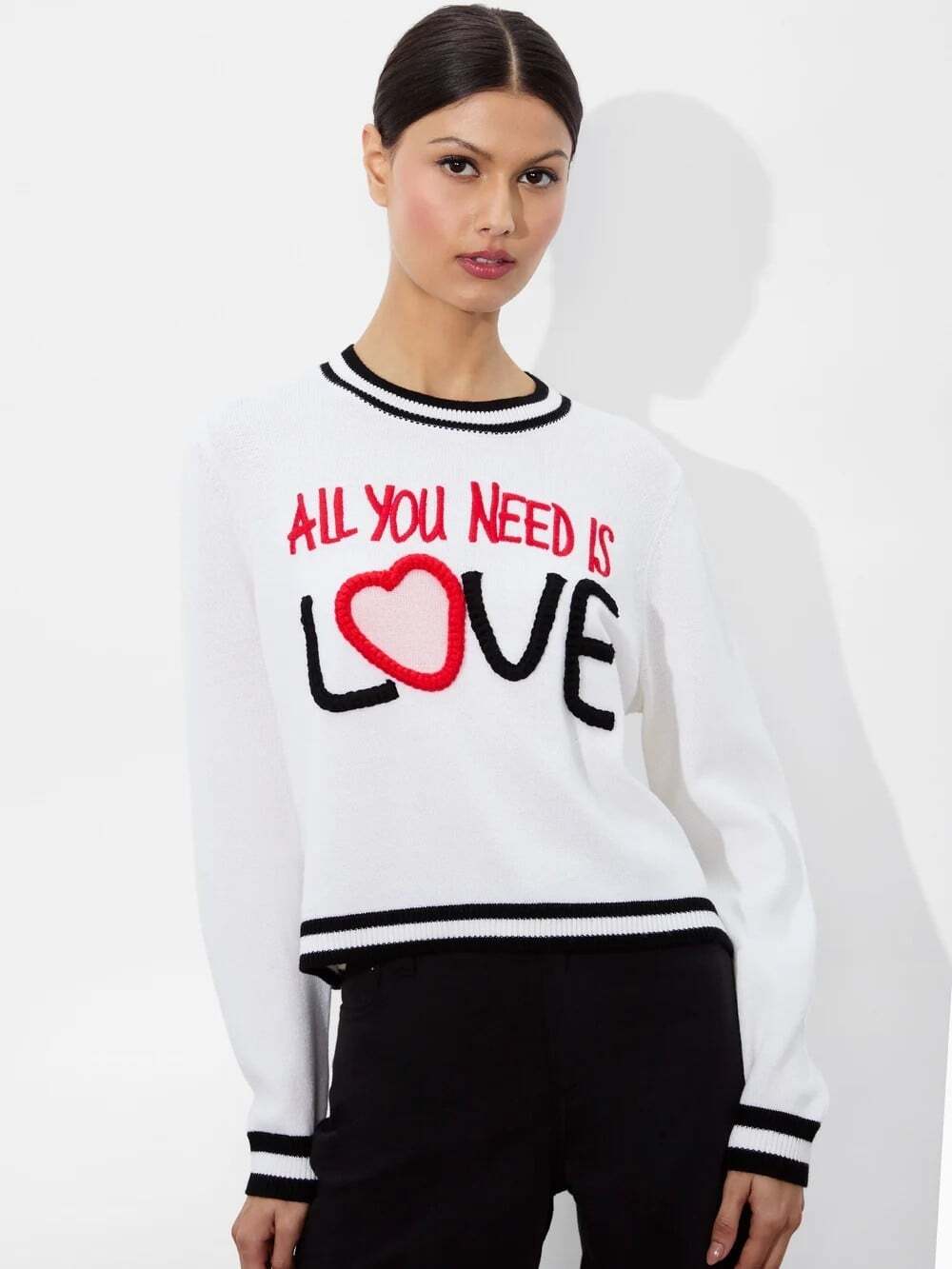 Alice + Olivia x The Beatles All You Need is Love Sweater XS